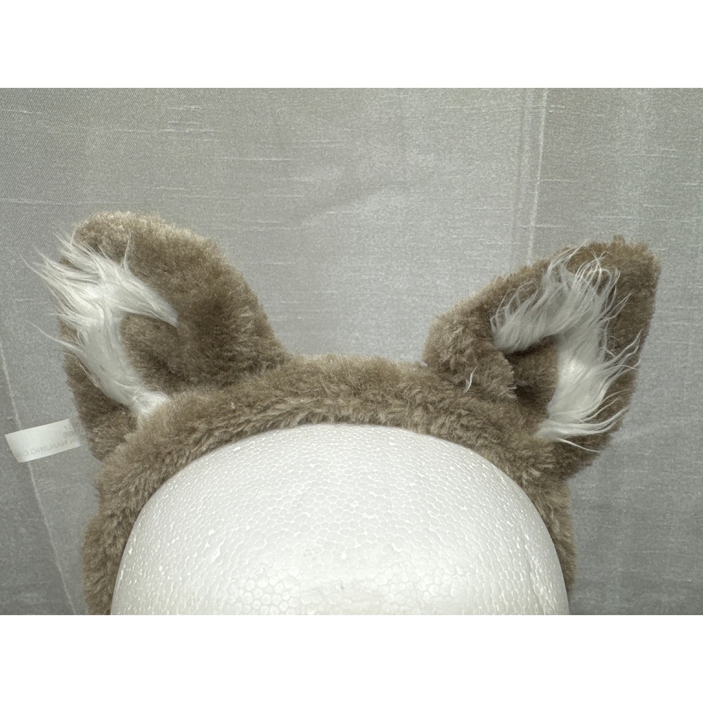 Great Wolf Lodge Kids Plush Wolf Ears Headband Tan White Faux Fur FP0515BE‎ - Picture 2 of 5